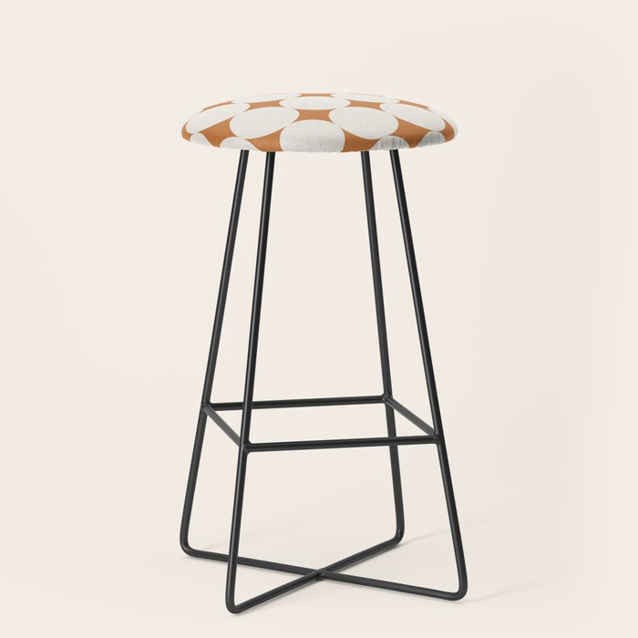 Circular Minimalism - Retro Orange Stool Gallery Image 1