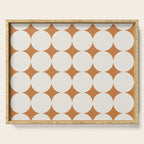 Circular Minimalism - Retro Orange Serving Tray Gallery Image 1
