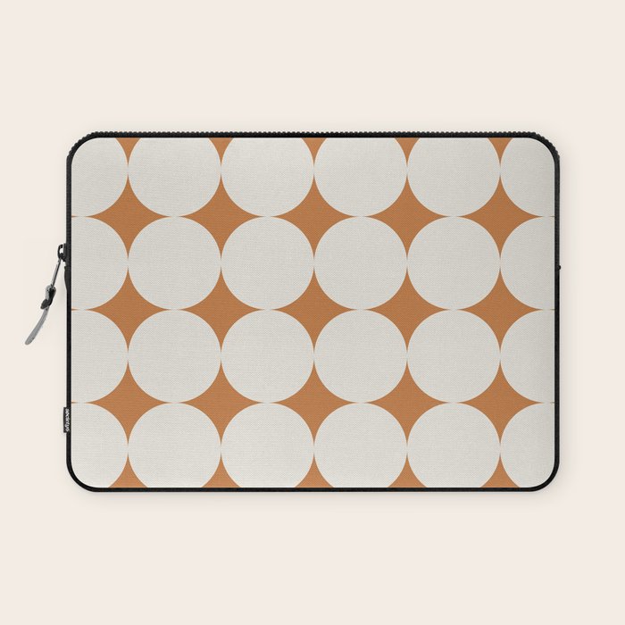 Circular Minimalism - Retro Orange Laptop Sleeve Gallery Image 1