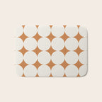 Circular Minimalism - Retro Orange Bath Mat Gallery Image 1