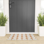 Circular Minimalism - Retro Orange Welcome Mat Gallery Image 3
