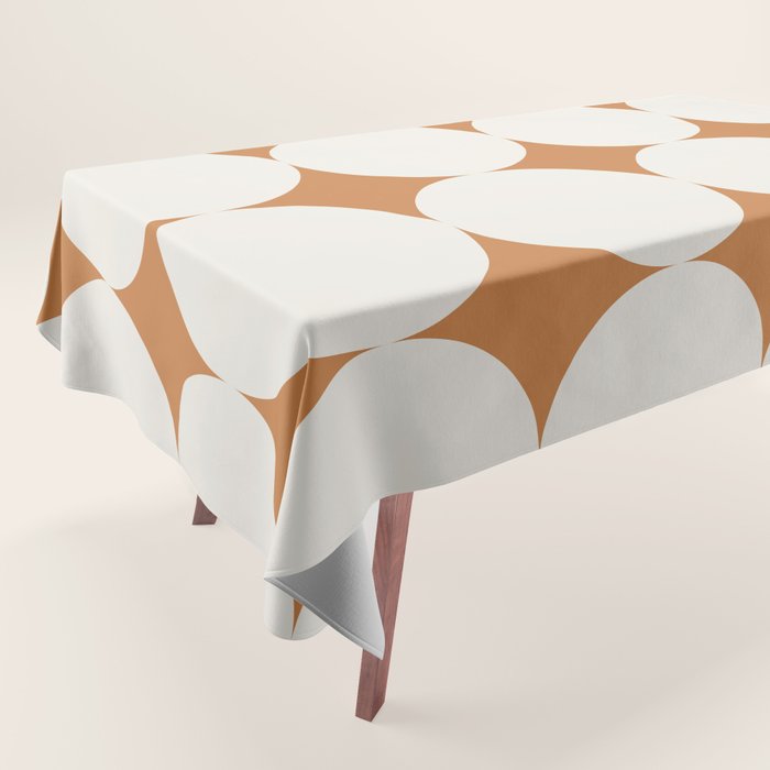 Circular Minimalism - Retro Orange Tablecloth Gallery Image 1