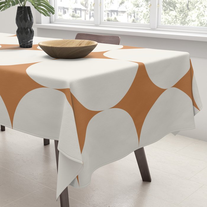 Circular Minimalism - Retro Orange Tablecloth Gallery Image 3
