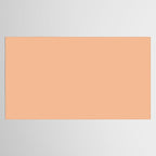 CARAMEL CREAM SOLID COLOR Plain Peach Pastel Shade Tablecloth Gallery Image 2