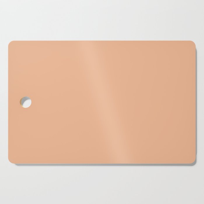 CARAMEL CREAM SOLID COLOR Plain Peach Pastel Shade Cutting Board Gallery Image 1