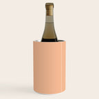 CARAMEL CREAM SOLID COLOR Plain Peach Pastel Shade Wine Chiller Gallery Image 1