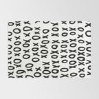 Hugs and Kisses in White and Black Rug Gallery Image 2