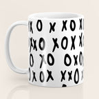 Hugs and Kisses in White and Black Coffee Mug Gallery Image 3