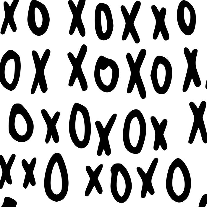 Hugs and Kisses in White and Black Coffee Mug Gallery Image 2