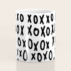 Hugs and Kisses in White and Black Coffee Mug Gallery Image 4