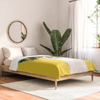 Aloha Hawaiian Llama in Yellow Comforter Gallery Image 2