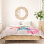 Christmas colorful typography Duvet Cover Gallery Image 3