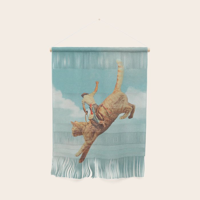 Meehaw - Rodeo Cat Bronc Wall Hanging