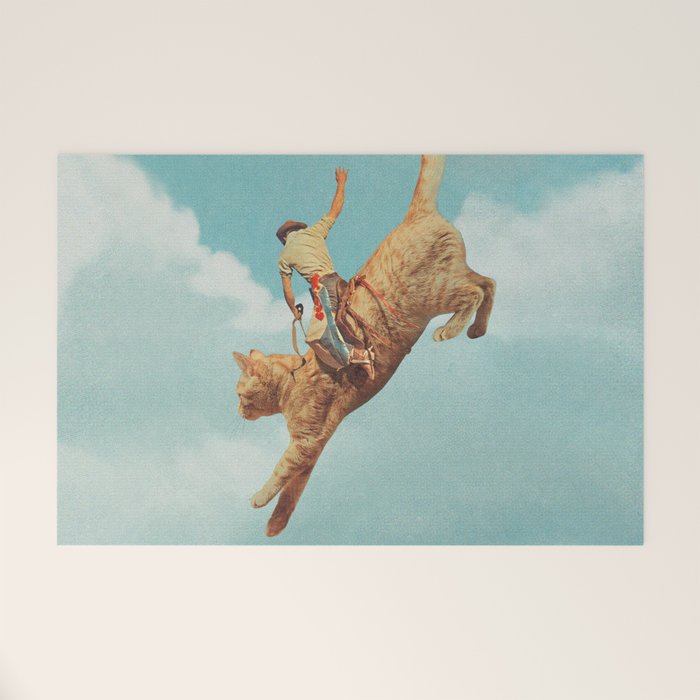 Meehaw - Rodeo Cat Bronc Welcome Mat Gallery Image 1