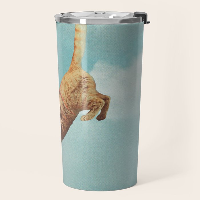 Meehaw - Rodeo Cat Bronc Travel Mug Gallery Image 2