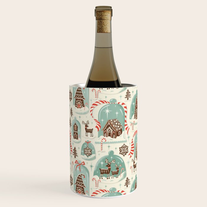 Gingerbread Village Cream Wine Chiller Gallery Image 1