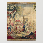 Antique 18th Century Chinoiserie French Tapestry Francois Boucher Poster Gallery Image 4
