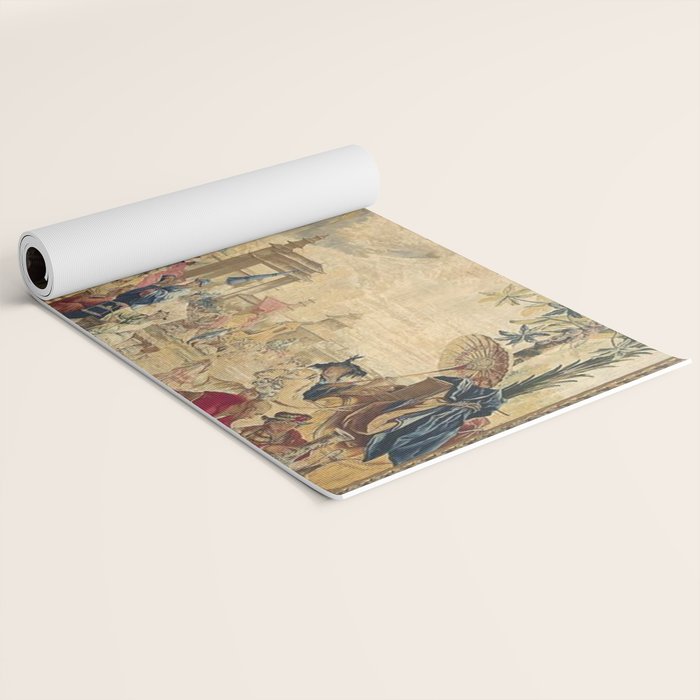 Antique 18th Century Chinoiserie French Tapestry Francois Boucher Yoga Mat Gallery Image 2