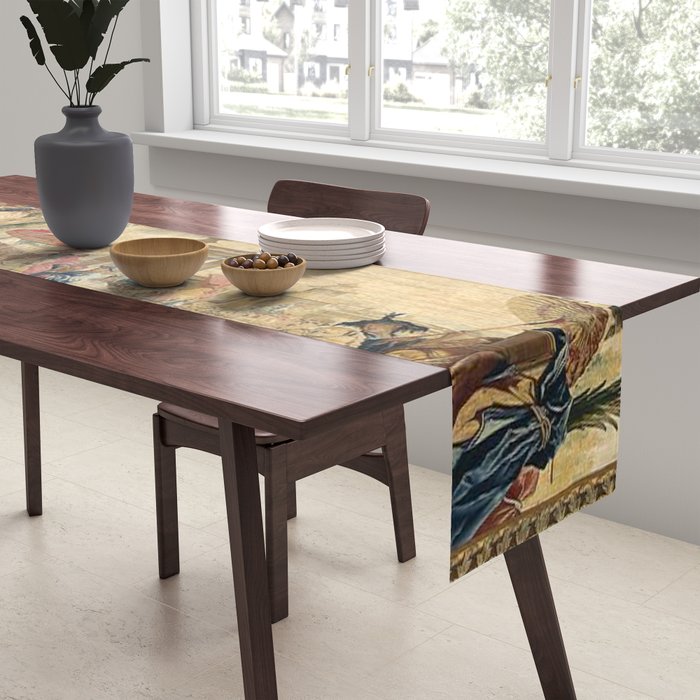 Antique 18th Century Chinoiserie French Tapestry Francois Boucher Table Runner Gallery Image 2