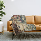 Antique 18th Century Chinoiserie French Tapestry Francois Boucher Throw Blanket Gallery Image 1
