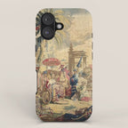 Antique 18th Century Chinoiserie French Tapestry Francois Boucher iPhone Case Gallery Image 1