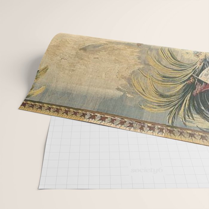 Antique 18th Century Chinoiserie French Tapestry Francois Boucher Wrapping Paper Gallery Image 2
