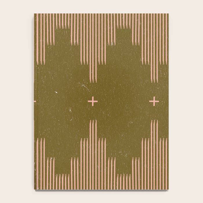 Southwestern Minimalist Retro Green & Pink Notebook Gallery Image 4