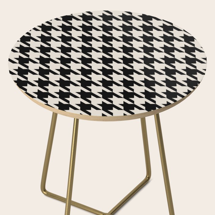 Scandinavian Modern Houndstooth Side Table Gallery Image 2