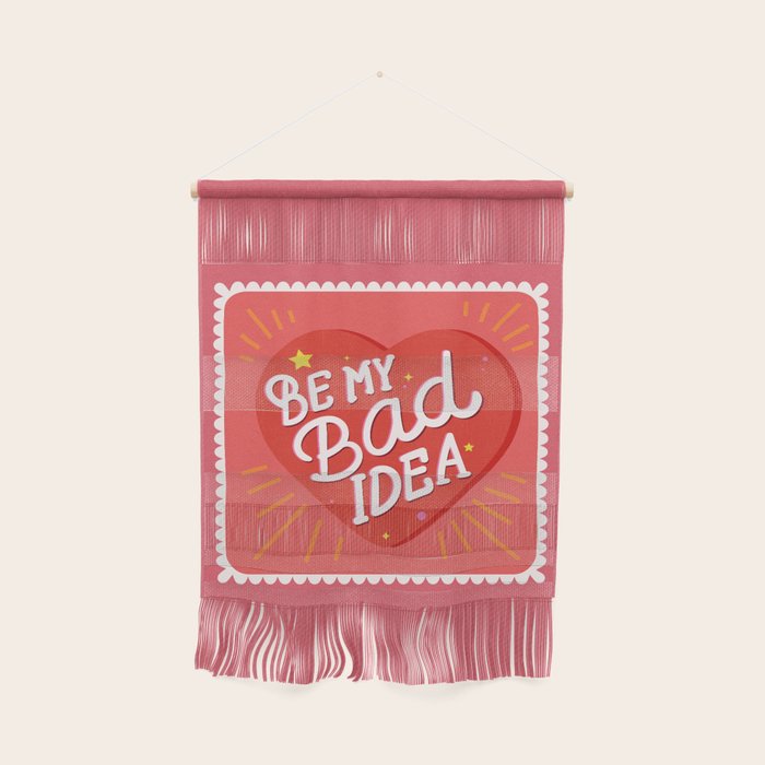 Be My Bad Idea Heart Art Wall Hanging Gallery Image 1