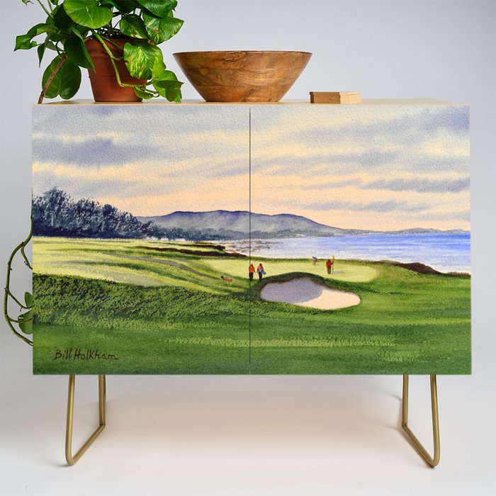Pebble Beach Golf Course 9th Green Credenza Gallery Image 1