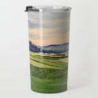 Pebble Beach Golf Course 9th Green Travel Mug Gallery Image 3