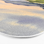 Pebble Beach Golf Course 9th Green Bath Mat Gallery Image 3