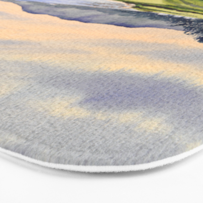 Pebble Beach Golf Course 9th Green Bath Mat Gallery Image 3