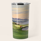 Pebble Beach Golf Course 9th Green Travel Mug Gallery Image 1