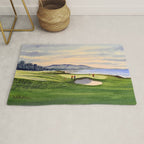 Pebble Beach Golf Course 9th Green Rug Gallery Image 1
