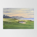Pebble Beach Golf Course 9th Green Rug Gallery Image 2