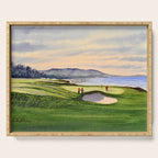 Pebble Beach Golf Course 9th Green Serving Tray Gallery Image 1