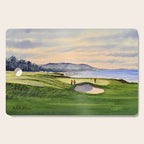 Pebble Beach Golf Course 9th Green Cutting Board Gallery Image 1