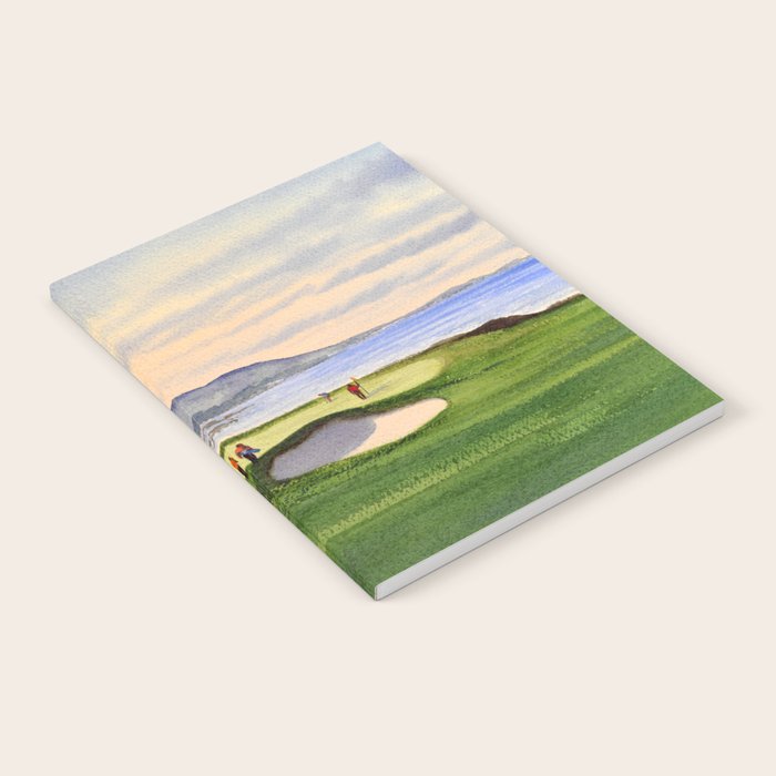 Pebble Beach Golf Course 9th Green Notebook Gallery Image 1