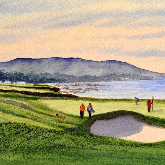 Pebble Beach Golf Course 9th Green Coffee Mug Gallery Image 2