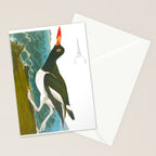 Pied oyster-catcher Bird Stationery Card Gallery Image 2