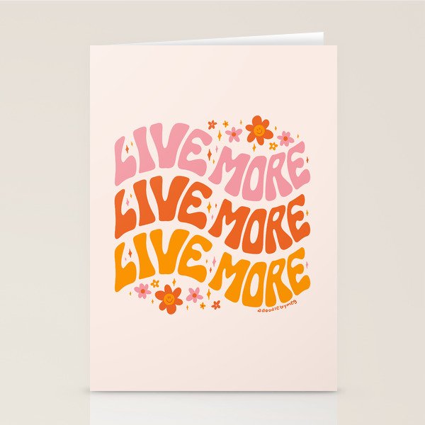 Live More Stationery Card Gallery Image 1