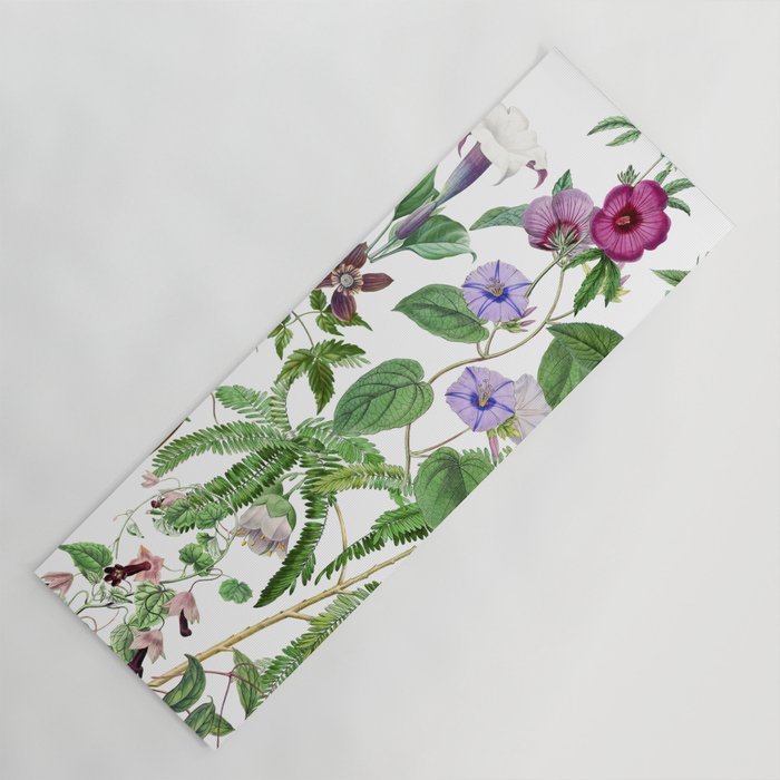 Marvelling In Mauve Botanical Illustration Yoga Mat Gallery Image 1