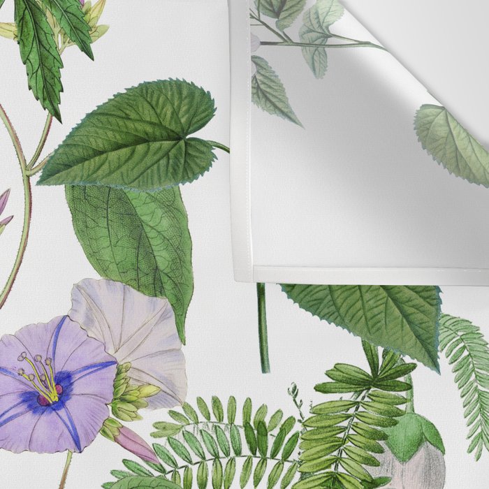 Marvelling In Mauve Botanical Illustration Wall Tapestry Gallery Image 3