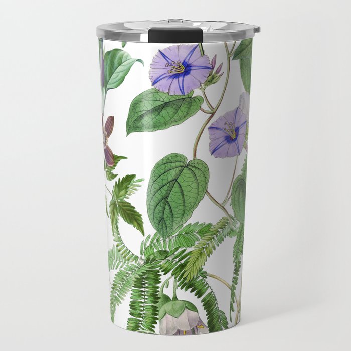 Marvelling In Mauve Botanical Illustration Travel Mug Gallery Image 1