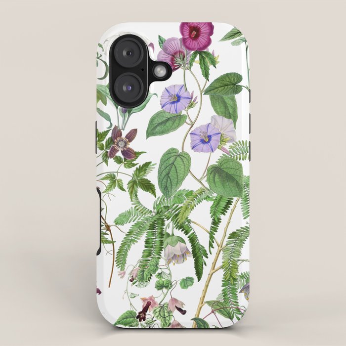 Marvelling In Mauve Botanical Illustration iPhone Case Gallery Image 1