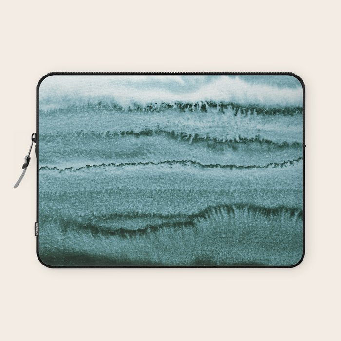 WITHIN THE TIDES SUMMER MINT by Monika Strigel Laptop Sleeve Gallery Image 1