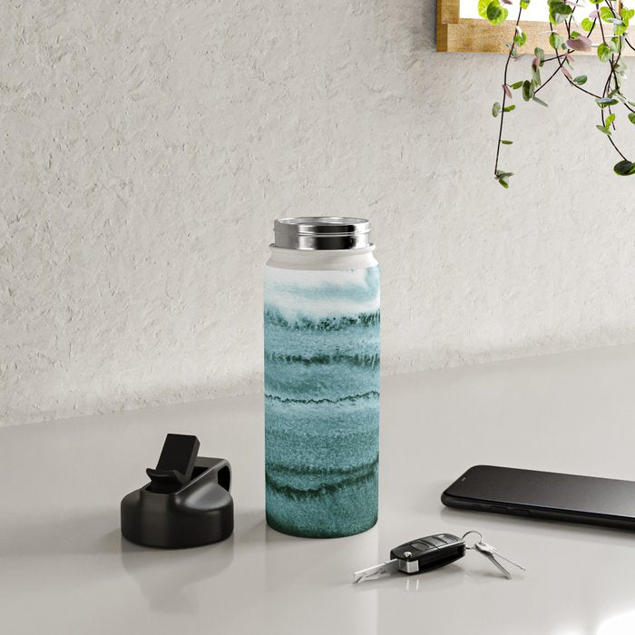 WITHIN THE TIDES SUMMER MINT by Monika Strigel Water Bottle Gallery Image 4