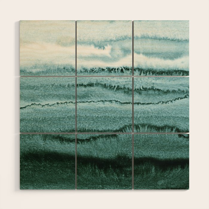 WITHIN THE TIDES SUMMER MINT by Monika Strigel Wood Wall Art Gallery Image 1