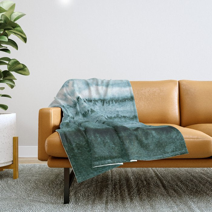 WITHIN THE TIDES SUMMER MINT by Monika Strigel Throw Blanket Gallery Image 1